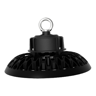 14 in. Round LED Highbay Fixture | 150/200/240W | 22,500/30,000/36,000 Lumens | 5000K | 80+ CRI | 120-347V | IP65 Rated | Black Finish