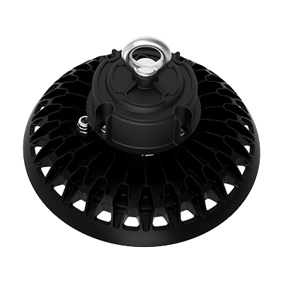 14 in. Round LED Highbay Fixture | 150/200/240W | 22,500/30,000/36,000 Lumens | 5000K | 80+ CRI | 120-347V | IP65 Rated | Black Finish