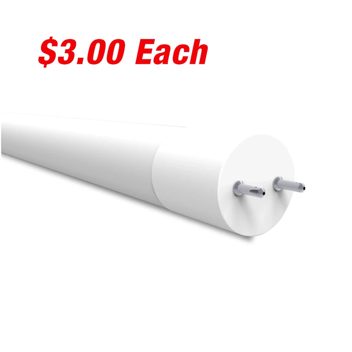 25PK | 4 ft. LED T8 Linear Tubes | Type A, Plug-n-Play | 12 Watt | 1,800 Lumens | 4000K | 80+ CRI