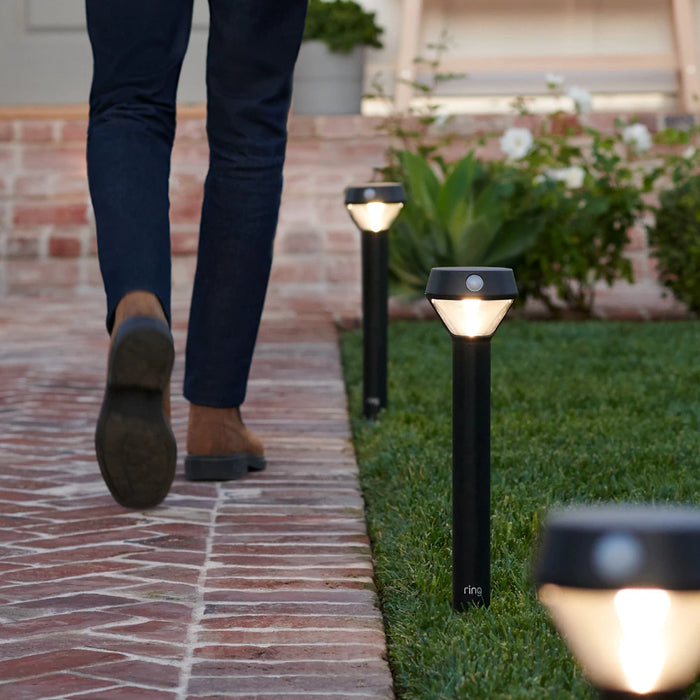 Ring Smart Lighting – Pathlight | Solar | Outdoor Motion-Sensor Security Light (Bridge required)