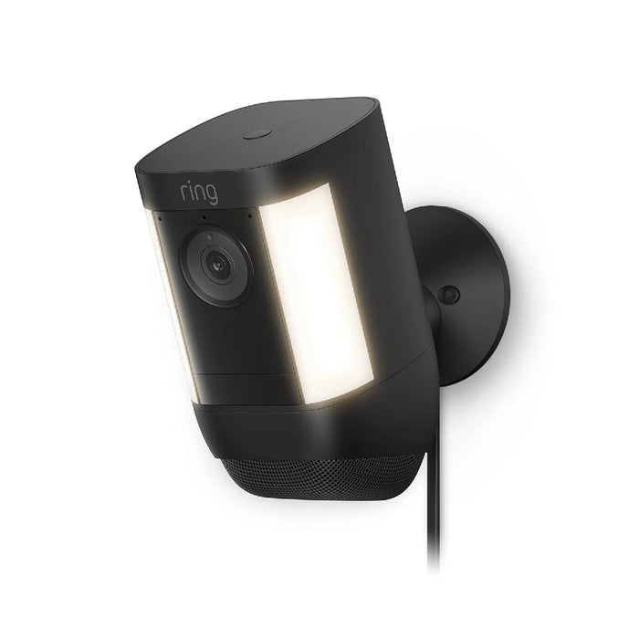 Ring Smart Lighting Plug-In Cam Pro Spotlight | 3D Motion Detection | Two-Way Talk with Audio+ | Dual-Band Wifi |2022 release