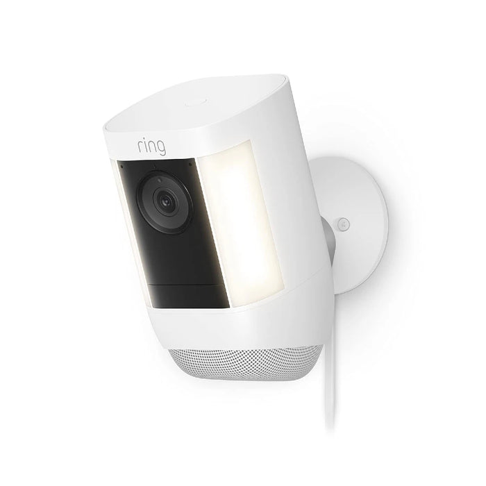 Ring Smart Lighting Plug-In Cam Pro Spotlight | 3D Motion Detection | Two-Way Talk with Audio+ | Dual-Band Wifi |2022 release