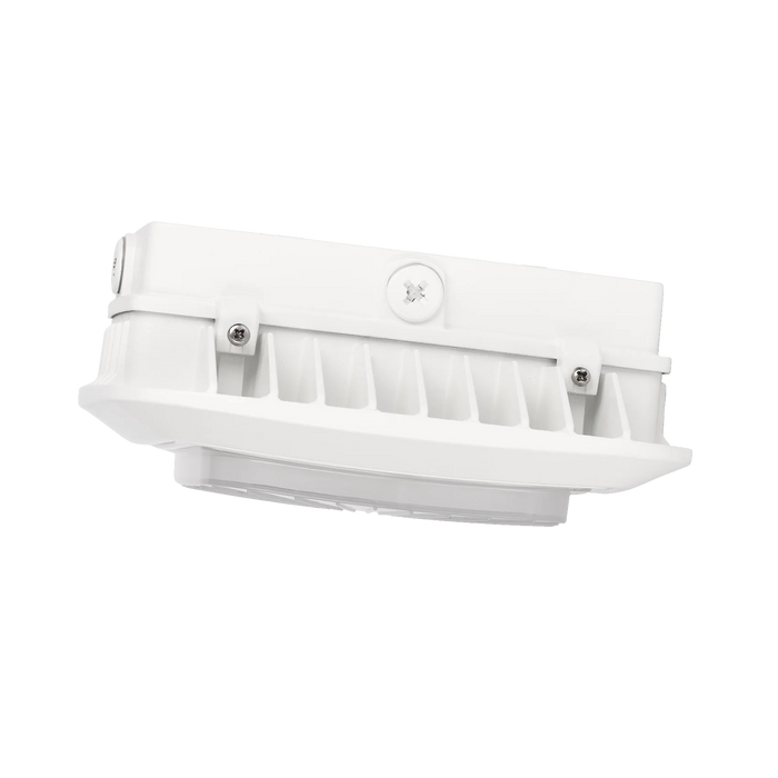 11 in. Square LED Parking Garage Light | 50W | 6,500 Lumens | 5000K | 70+ CRI | 120-277V | IP65 | White Finish