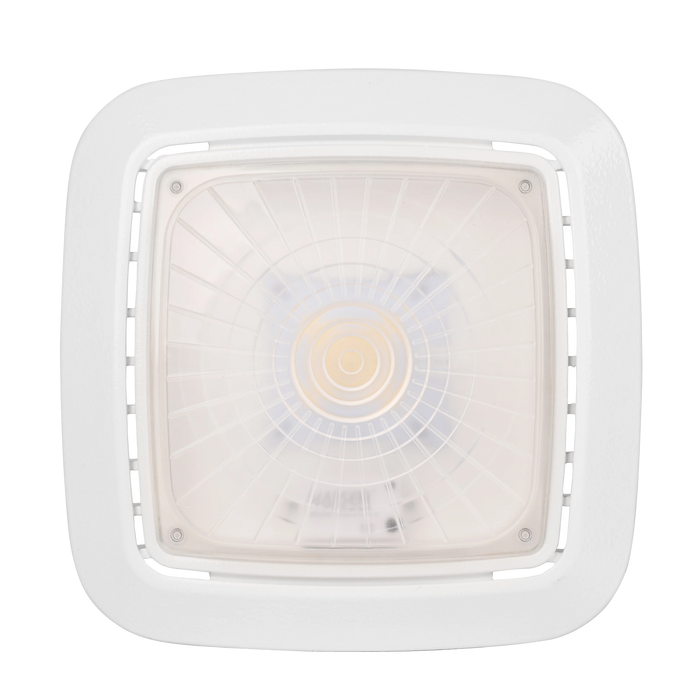 11 in. Square LED Parking Garage Light | 100W | 13,000 Lumens | 5000K | 70+ CRI | 120-277V | IP65 | White Finish