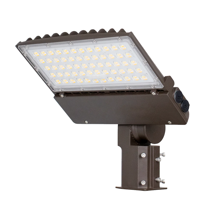 LED Area Light | 100W | 13,600 Lumens | 5000K | 70+ CRI | 120-277V | IP65 | Type 4 Distribution | Black Finish | 2-3/8 In. Slip Fitter