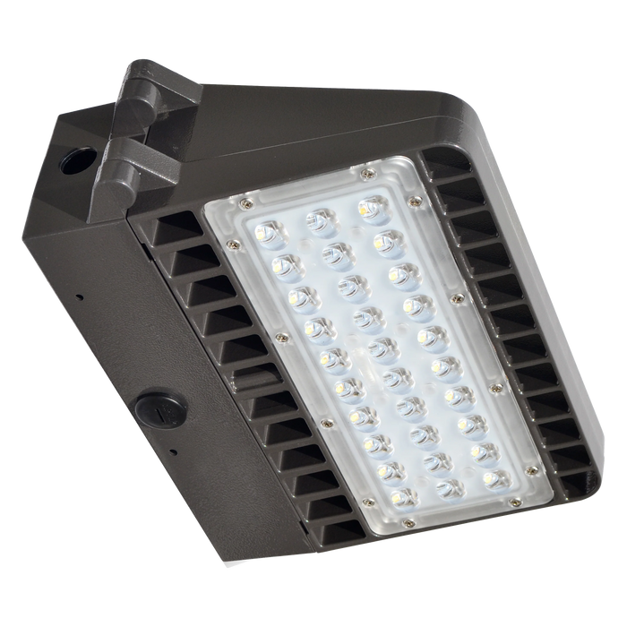 Cutoff LED Wallpack | 100W | 13,000 Lumens | 5000K | 70+ CRI | 120-277V | IP65 | Bronze Finish